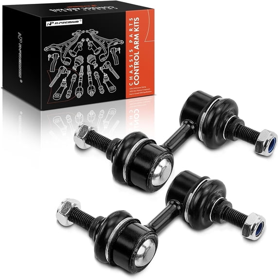 A-Premium 2 x Front Sway Bar Link Stabilizer Link Kit Compatible with Subaru Forester 2003-2013, Impreza 2002-2015, Legacy 2005-2009, Outback 2005-2009, Replace# K750049, 20420AG00A
