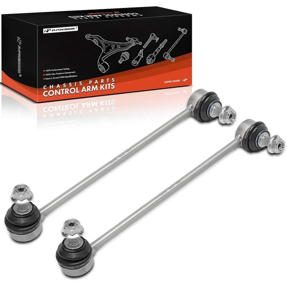 A-Premium 2 x Front Sway Bar Links Stabilizer Bar Links, Compatible with Mercedes-Benz - 2001-2009 - C230 C240 C320 C280 C350 & CLK320 CLK350 CLK500 CLK550 & C32/C55/CLK55/CLK63 AMG, with 12 mm Stud