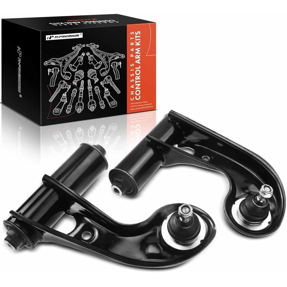 A-Premium 2 x Front Upper Control Arm with Ball Joint & Bushing, Compatible with Mercedes-Benz C220, C230, C280, C36 AMG, C43 AMG, E320, E420, E430, E55 AMG, SLK230, SLK320, CLK320, CLK430, CLK55 AMG