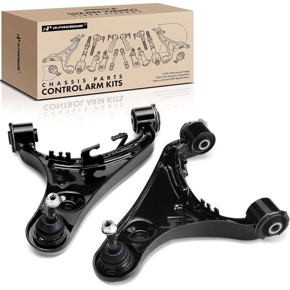 A-Premium 2 x Front Upper Control Arm, with Ball Joint & Bushing, Compatible with Land Rover LR4 2010-2016