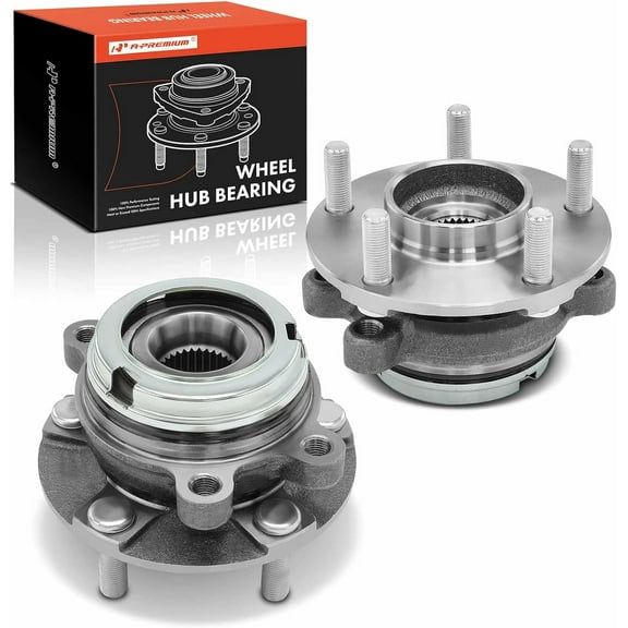 A-Premium 2 x Front Wheel Bearing and Hub Assembly with 5-Lug Compatible with Nissan Altima 07-18, Murano 09-18, Pathfinder 13-20, Maxima 09-21, Infiniti QX60 14-20, QX50 19-21, JX35 13