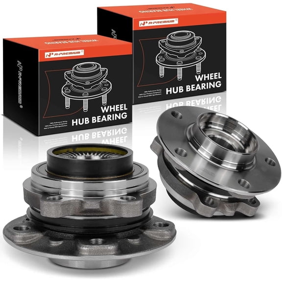 A-Premium 2 x Front Wheel Bearing and Hub Assembly Compatible with BMW 528i xDrive 535i xDrive 550i xDrive 640i xDrive 650i xDrive & 535i GT xDrive 550i GT xDrive