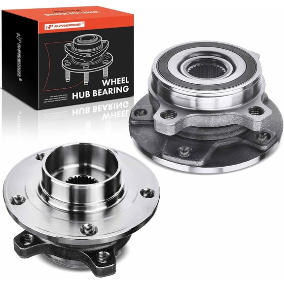 A-Premium 2 x Front Wheel Bearing and Hub Assembly Compatible with Jeep KL Series - Cherokee 2014-2023