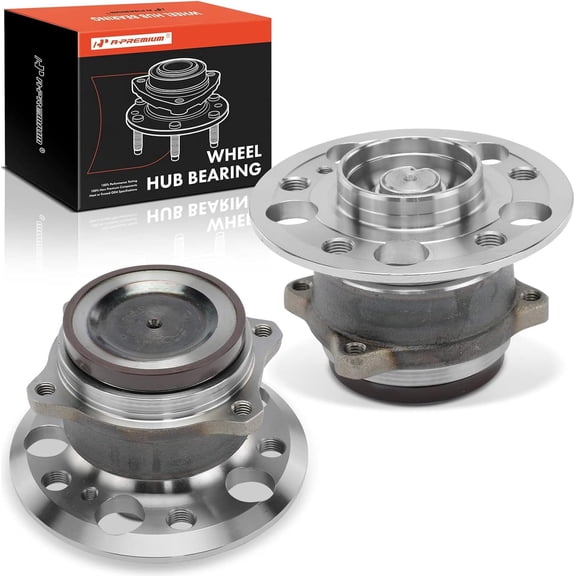 A-Premium 2 x Front Wheel Bearing and Hub Assembly Compatible with Mercedes-Benz C63 AMG 2008-2011/2013-2015, SLC43 AMG 2017-2020, SLS AMG 2011-2015