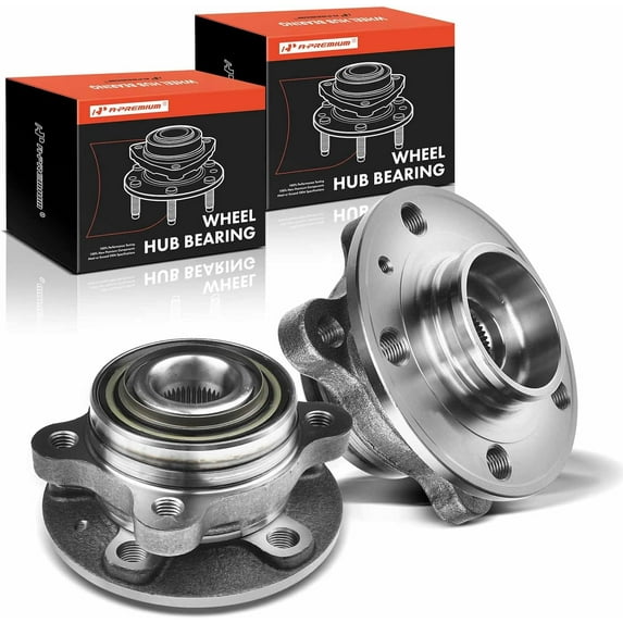 A-Premium 2 x Front Wheel Bearings and Hub Assembly Compatible with Volvo XC90 2007-2014, w/5-Lug