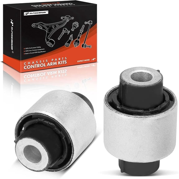A-Premium 2 x Rear Lower Rearward Control Arm Bushing Kit, Compatible with Volkswagen Jetta, Passat, Golf, Tiguan, Beetle, CC, Eos, GTI, e-Golf, Rabbit & Audi A3, Q3, RS3, S3, A3 Q3 TT TTS Quattro