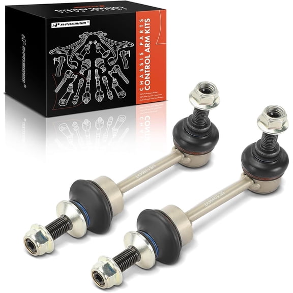 A-Premium 2 x Rear Sway Bar Links Stabilizer Bar Links, Compatible with BMW X5 2007-2018, X6 2008-2019