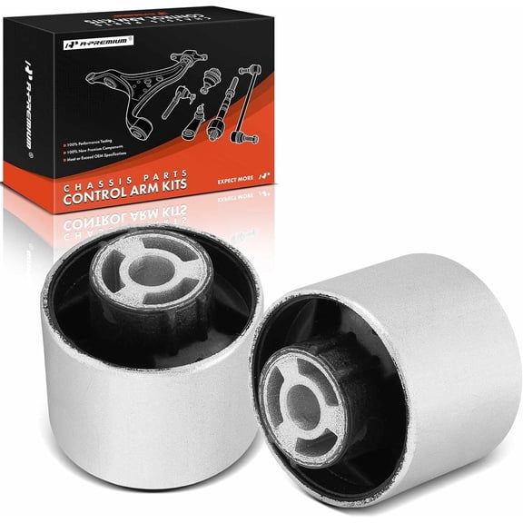 A-Premium 2 x Rear Trailing Arm Bushing Kit, Compatible with Volkswagen Jetta, Passat, Golf, Tiguan, Eos, GTI, Arteon, e-Golf, Taos, Rabbit, R32 & Audi A3, Q3, TT, RS3, S3, A3 Q3 TT TTS Quattro