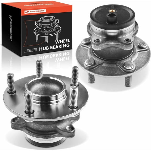 A-Premium 2 x Rear Wheel Bearing and Hub Assembly with 5-Lug Compatible with Mitsubishi Outlander 2013-2020 Outlander Sport 2013-2020 Eclipse Cross 2018-2020 RVR 2012-2019 FWD Only