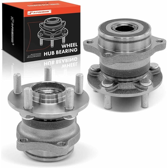 A-Premium 2 x Rear Wheel Bearing and Hub Assembly with 5-Lug Compatible with Subaru, Toyota & Scion Models - 2008-2020 - Outback, Forester, Impreza, Legacy, Crosstrek, WRX, 86, GR86, FR-S