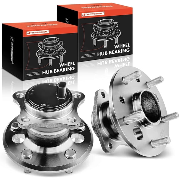 A-Premium 2 x Rear Wheel Bearing and Hub Assembly with ABS Compatible with Toyota Camry 2002-2011 Highlander 2001-2003 Avalon 2005-2012 Solara 2004-2008 & Lexus ES350 2007-2012 ES300 ES330