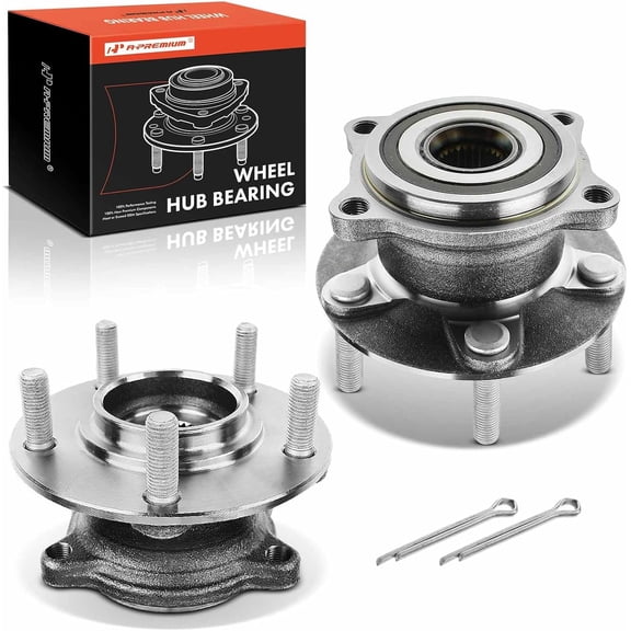 A-Premium 2 x Rear Wheel Bearing and Hub Assembly Compatible with Mitsubishi Outlander 2007-2012, Outlander Sport 2011-2012, Lancer 2008-2015, with 5-Lug