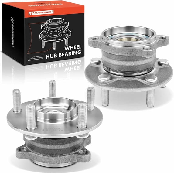 A-Premium 2 x Rear Wheel Bearing and Hub Assembly with 5-Lug Compatible with Mazda CX-5 2013-2023