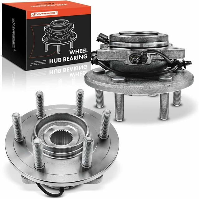 Ford Excursion Rear Hub A-Premium 2 x Rear Wheel Bearing and Hub Assembly with ABS & 6-Lug ...