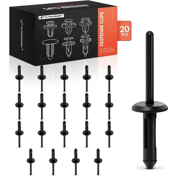 A-Premium 20 PCS Blind Rivet Car Retainer Fastener Push Pin Clips Compatible with Ford F-150 F-350 F-650 F-750 F-250/F-350/F-450/F-550 Super Duty Explorer Escape Chrysler Town Country - for 1/4 Inch