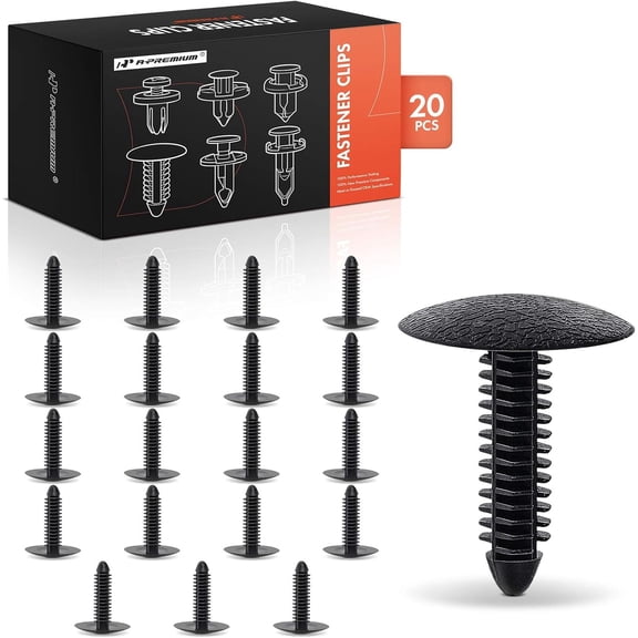A-Premium 20 PCS Cowl Side Trim Retainer Clips Compatible with Ford T-Bird, Cougar, 1989-2024 - for 6.35mm x 7.9mm Hole