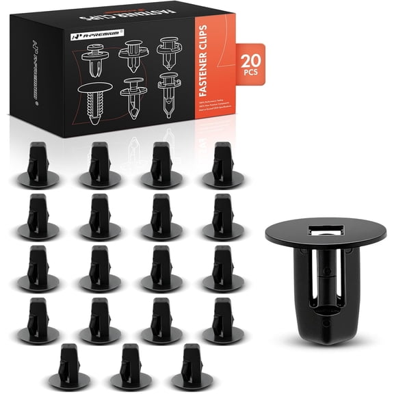 A-Premium 20 PCS Fender Liner Screw Grommet Clips Fasteners Compatible with Toyota Prius 2016-2017, Tacoma 2005-2017, Highlander 2014-2017, Tundra 2007-2017, Sequoia, Mirai - for 9mm x 9mm Hole