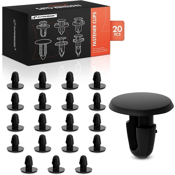A-Premium 20 PCS Front Bumper Fascia Retainer Clips Compatible with GM Models - for 10mm x 10mm Hole