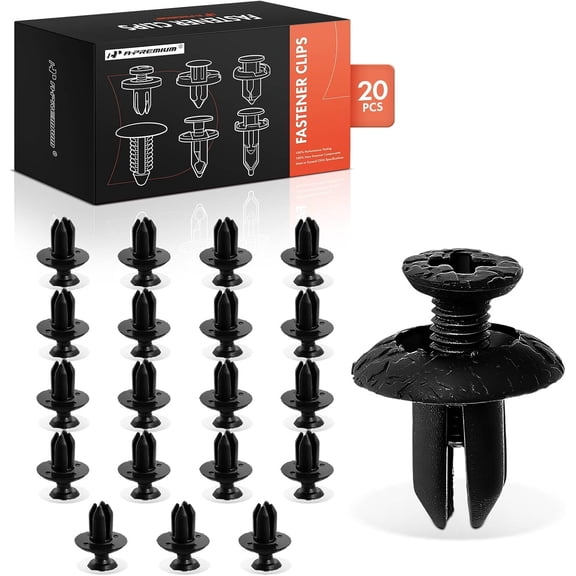 A-Premium 20 PCS Front Bumper Car Retainer Fastener Push Pin Clips Compatible with Toyota Corolla 2009 2010 2011 2012 - for 5mm