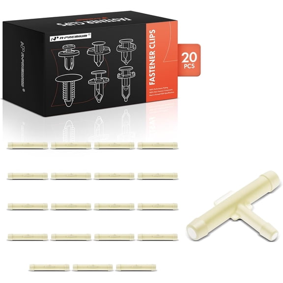 A-Premium 20 PCS Natural Retainer Clip Fasteners Compatible with GM Replaces 3963228