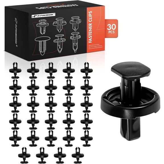 A-Premium 20 PCS Nylon Black Splash Shield-Front Car Retainer Fastener Push Pin Clips Compatible with Toyota Camry RAV4 Prime Corolla Corolla Cross Prius Highlander Sienna 4Runner Venza C-HR for 7mm