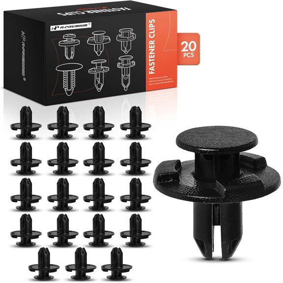 A-Premium 20 PCS Nylon Car Retainer Fastener Push Pin Clips Compatible with Nissan Altima Rogue Sentra Versa Frontier Murano Pathfinder Maxima Armada Juke Mazda CX-5 3 6 CX-9 Infiniti - for 8mm