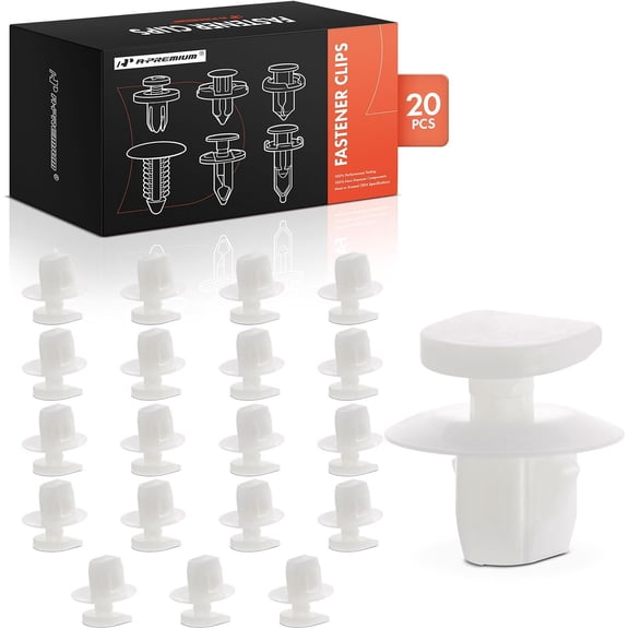 A-Premium 20 PCS Nylon Car Retainer Fastener Push Pin Clips Compatible with Nissan Altima, Rogue, Sentra, Versa, Frontier, Murano, Pathfinder, Maxima, Titan, Armada, Juke, Leaf, Kicks, NV200, NV1500