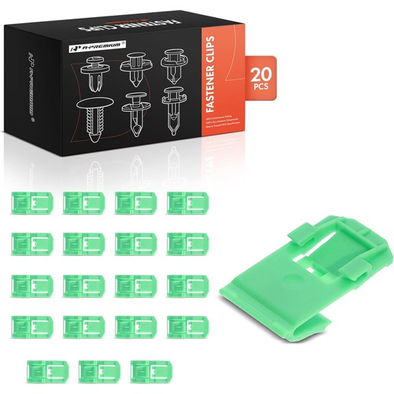 A-Premium 20 PCS Nylon Door Belt Moulding Car Retainer Fastener Push Pin Clips Molding Clips Compatible with Honda Models