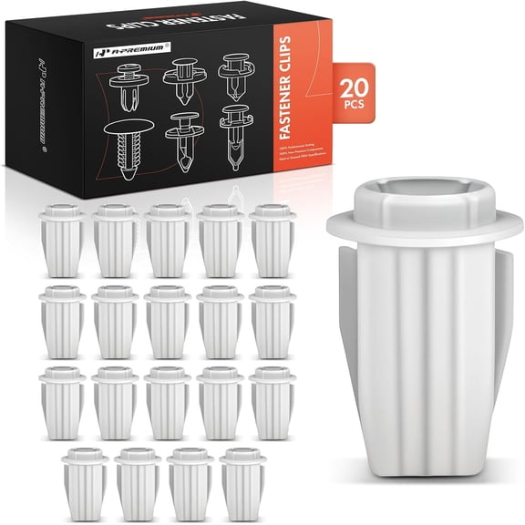 A-Premium 20 PCS Nylon Front Bumper with Sealer Car Retainer Fastener Push Pin Clips Compatible with Nissan Altima Sentra Versa Versa Note Murano Maxima Titan Titan XD Kicks NV1500 Quest 370Z Cube