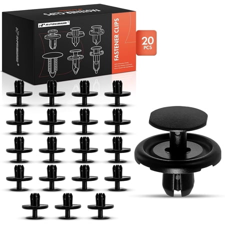 A-Premium 20-Pack Nylon Radiator Splash Shield Car Retainer Fastener Push Pin Clips with Drive Pin Compatible with Toyota Lexus Car- Camry RAV4 Corolla Highlander Sienna RX350 RX350L RX450h - for 7mm