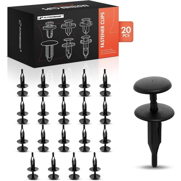 A-Premium 20 PCS Radiator Air Baffle Car Retainer Fastener Push Pin Clips Push Compatible with Cadillac Eldorado 1993-2024 Seville 1993-2024 - for 6.35mm