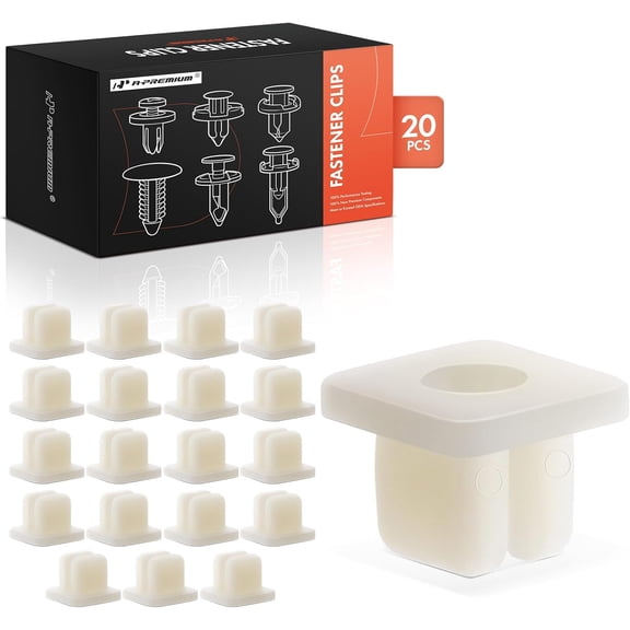 A-Premium 20 PCS Radiator Grille Nut Retainer Clips Compatible with Dodge Grand Caravan 1987-1990, Daytona, Ramcharger, Caravan, D150, D250, D350, W150, W250, W350 & Chrysler Town & Country