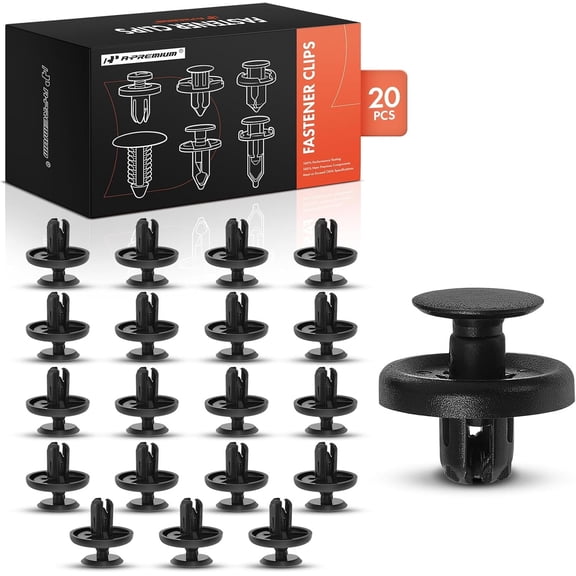A-Premium 20PCS Front Fender Liner Clips Compatible with Toyota Pontiac | for Corolla 1999-2012, Prius 2003-2012, Matrix 2003-2012, Celica Stem 1999-2005, Solara 1999-2008, Vibe, for 7.0 mm Hole