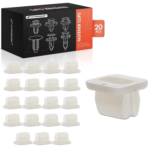 A-Premium 20 PCS Nut Car Retainer Fastener Push Pin Clips Compatible with Nissan Models - for 8 mm x 12 mm