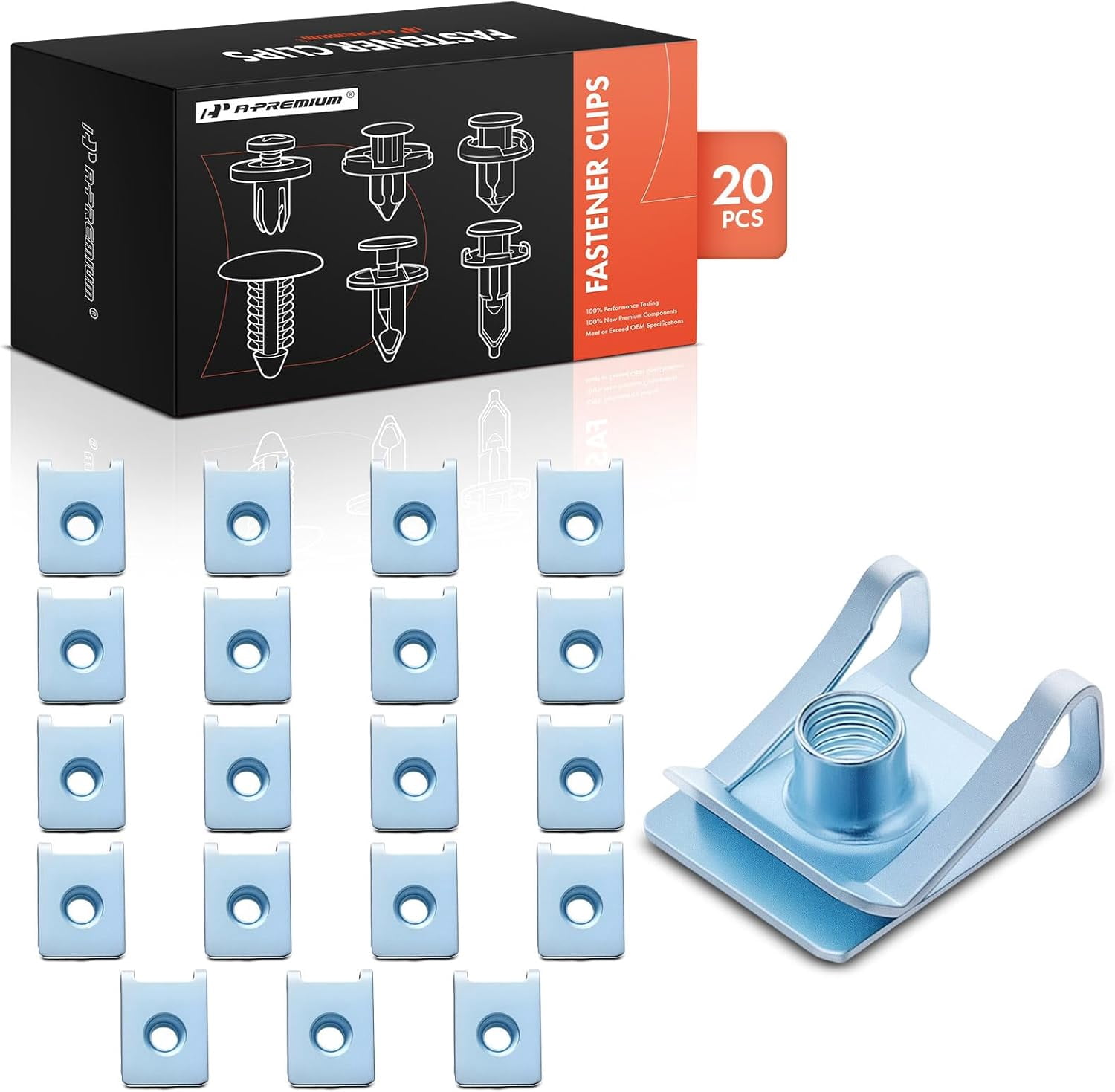 A-Premium 20 PCS Zinc Retainer Clip Fasteners Compatible with ...