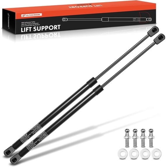 A-Premium 20 inch 20lb Universal Lift Supports Gas Spring Shock Struts Replacement for Toolbox Cabinets Sliding Window Storage Bed Bench Lids Basement Door 2-PC Set