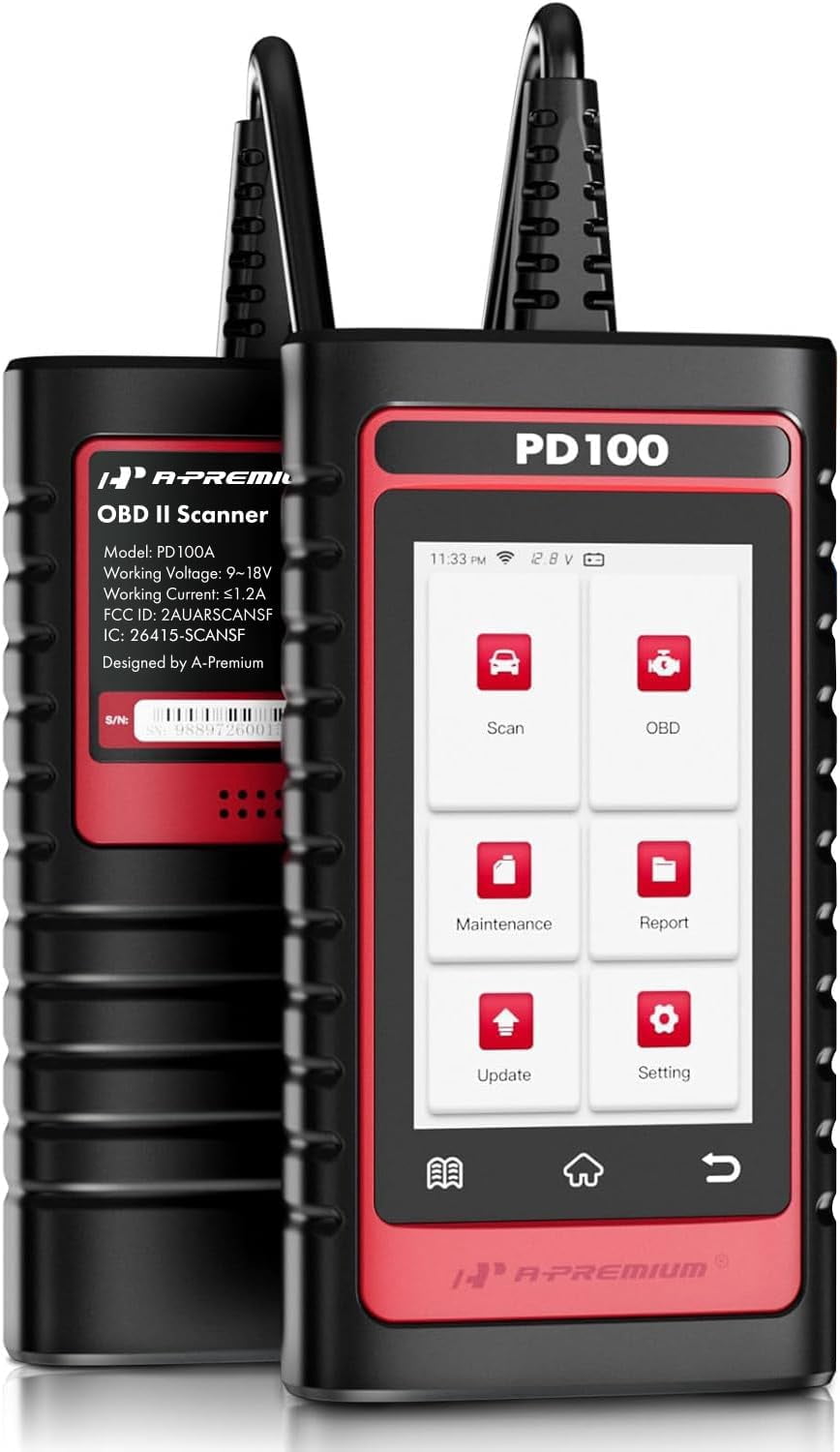 A-Premium 2024 PD100A for VW Audi Skoda Seat Full System OBD2 Scanner Diagnostic Tool, Bi-Directional Code Read Scan Tool, Full Reset (Engine/ABS/Oil/EPB/...), Battery Register, Live Data, AutoVIN