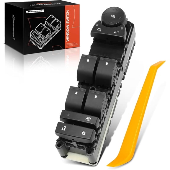A-Premium 20835552 Power Window Switch - Compatible with 2007-2014 Chevrolet Silverado 1500 2500 HD Tahoe Suburban Avalanche, GMC Sierra Yukon XL, Cadillac Escalade - Without Power Folding Mirrors