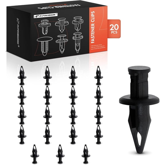 A-Premium 20PCS Front Bumper Fascia Retainer Clips Compatible with Chevrolet Silverado, Tahoe, Suburban, Blazer & GMC Sierra, Yukon & Cadillac & Buick & Hummer & Oldsmobile - for 9.5mm Hole