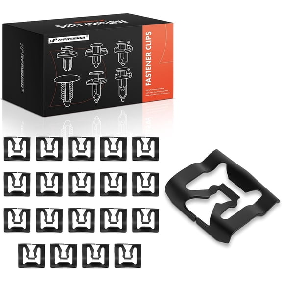 A-Premium 20-Pack Metal Window Reveal Molding Car Retainer Fastener Push Pin Clips Compatible with Ford Mustang Custom Custom 500 Elite Fairlane Falcon Galaxie 500 Gran Torino LTD LTD II Maverick