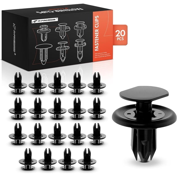A-Premium 20 PCS Nylon Bumper Cover & Fender Liner Car Retainer Fastener Push Pin Clips Compatible with Mazda CX-5 2013-2014/2017 3 2013-2018 6 2014-2017 CX-9 2012-2018 CX-3 2 MX-5 Miata - for 8mm