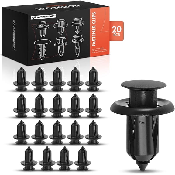 A-Premium 20PCS Nylon Bumper Cover & Splash Shield Retainer Clips Push-Type Compatible with Mazda CX-5, 3, 6, CX-9, 5, MX-5 Miata, CX-3, CX-7, 2, Millenia, MPV, Protege5 - for 10mm Hole