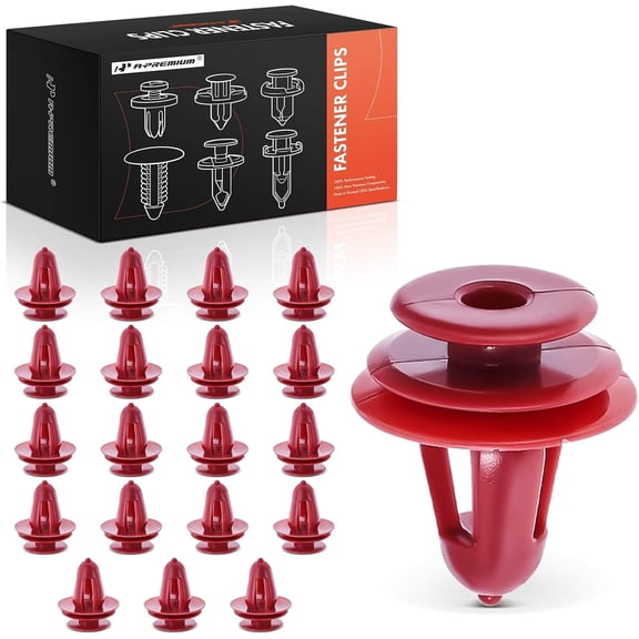 A-Premium 20 PCS Nylon Cowl Vent Screen & Door Trim Panel Car Retainer Fastener Push Pin Clips Compatible with Toyota Camry Corolla Highlander Sienna 4Runner Matrix Avalon Metro Tracker - for 9.5 mm