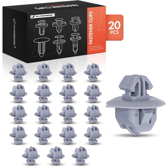 A-Premium 20PCS Nylon Gray Rocker Panel Moulding Clip Rivet Retainer ...