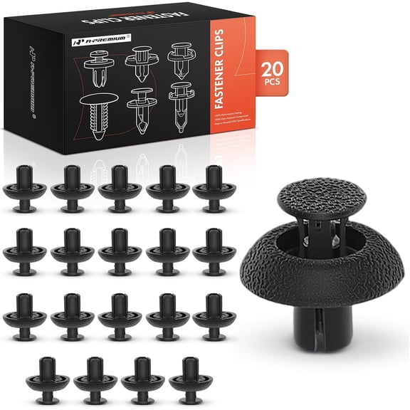 A-Premium 1.76oz 7mm Nylon Radiator Support Engine Cover Car Retainer Fastener Push Pin Clips 20-Pack Compatible with Toyota Camry RAV4 Corolla Prius Highlander 4Runner Lexus RX350 RX350L RX450h