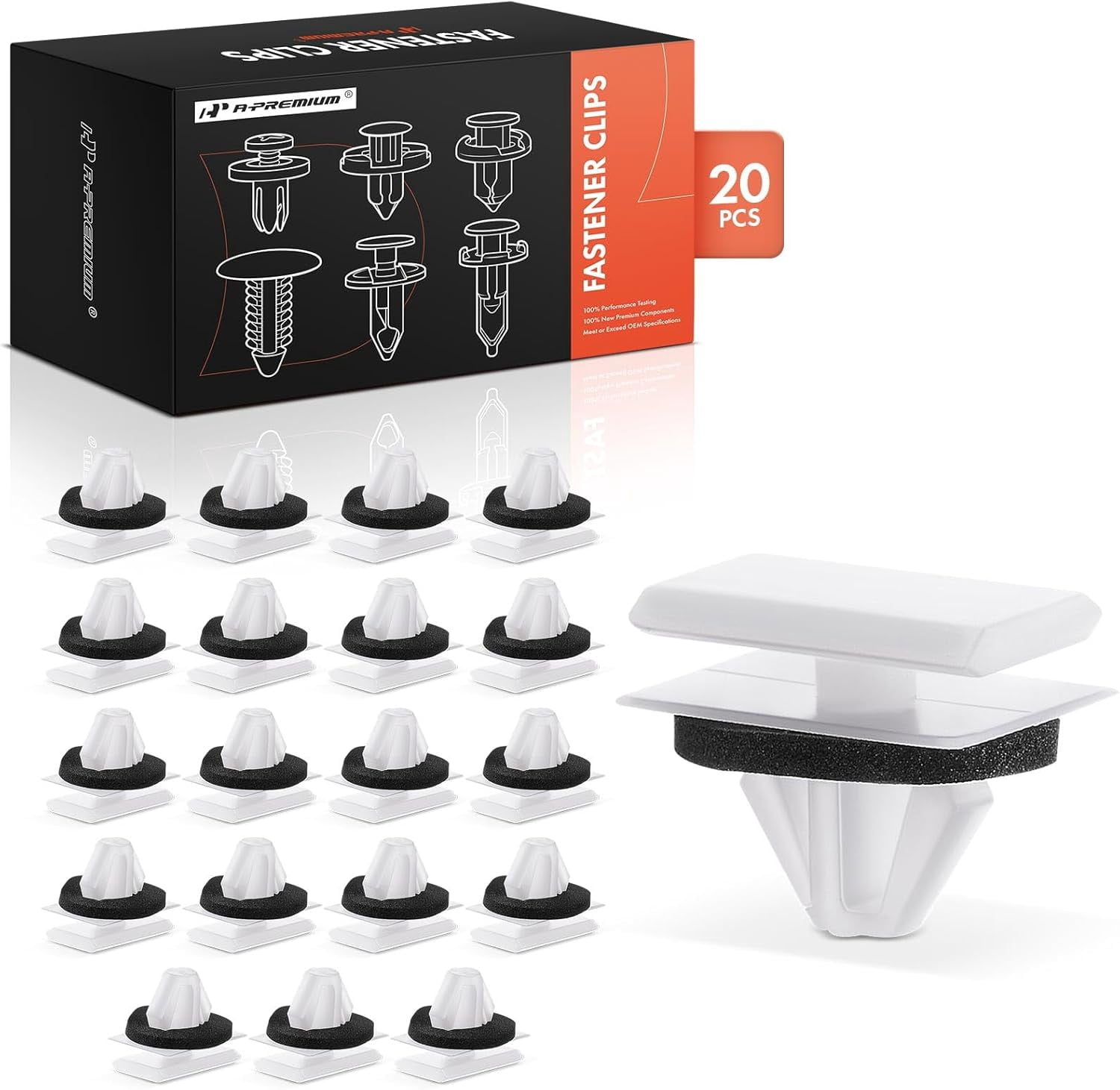 A-Premium 20PCS Nylon Retainer Clip Fasteners Compatible with Geo ...