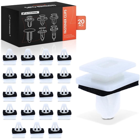 A-Premium 20PCS Nylon Rocker Panel Fender Retainer Clips Compatible with Honda CR-V 2002-2016, Civic/Accord 2016-2020, Odyssey 2011-2021, Fit 2018-2020, HR-V 2016-2020, Insight 2019-2021, Clarity
