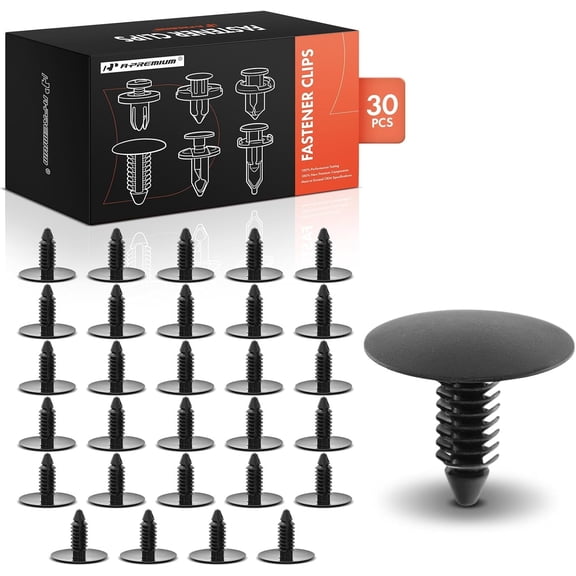 A-Premium 20x Nylon Fender Apron Hood Insulator Car Retainer Fastener Push Pin Clips Compatible with Ram 1500, Jeep Wrangler, Compass, Patriot, Dodge Ram 2500, Charger, Durango, Challenger, Chrysler