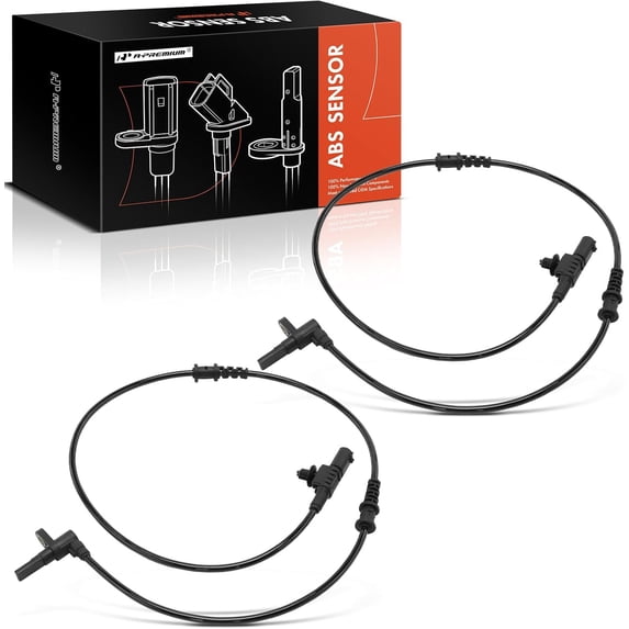 A-Premium 2PC Set Front ABS Wheel Speed Sensor Compatible with Dodge 2007-2009 Mercedes-Benz Sprinter 2500 3500 2010-2017 - Front Driver and Passenger Side, Replace# A9065400317, 9065400317