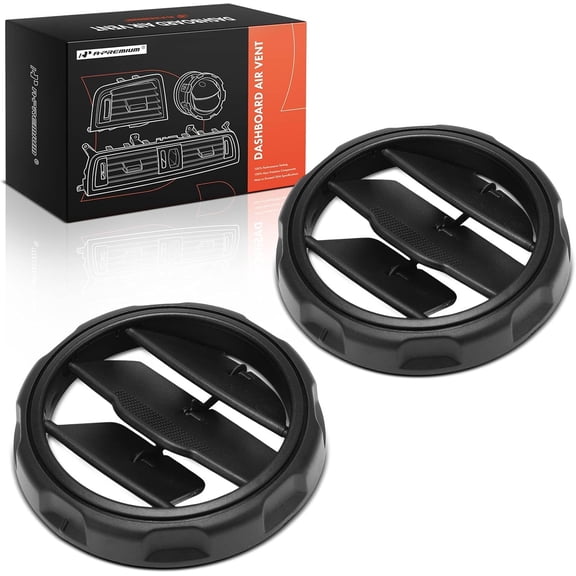 A-Premium 2PCS Center Console Rear Vent Grille Compatible with Land Rover Range Rover Sport 2010-2013, LR4 2010-2016, LR3 2005-2009, Rear Center Console, Black